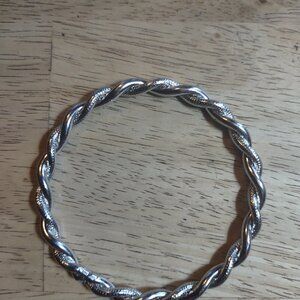 Monet vintage twist bracelet triple silver plated excellent